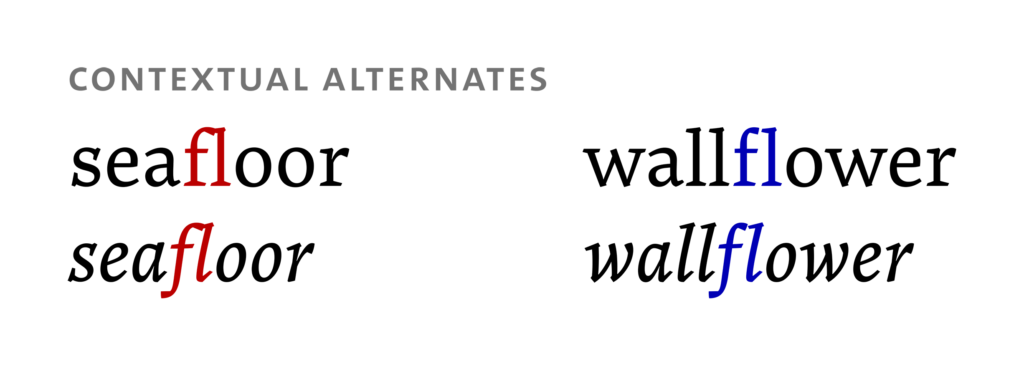 Contextual alternates